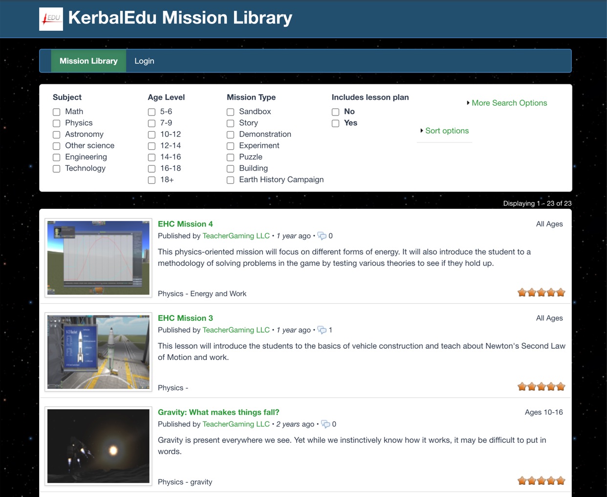 KerbalEdu Mission Library Cover Image KerbalEdu Mission Library Cover Image