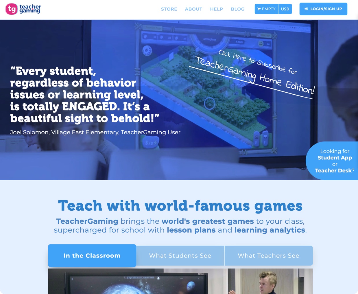 TeacherGaming Store Redesign Cover Image TeacherGaming Store Redesign Cover Image
